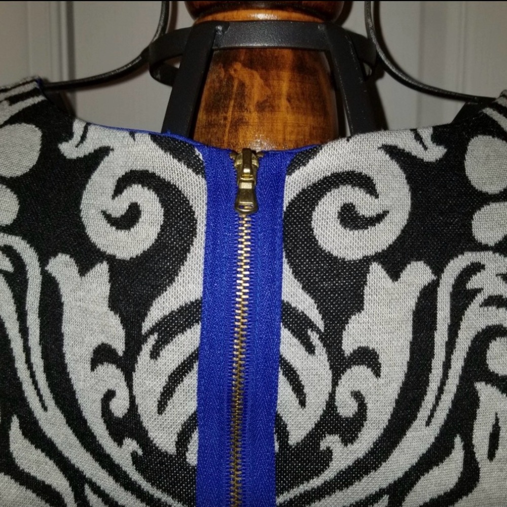 Julian Taylor Black and White Midi Dress - Picture 3 of 6